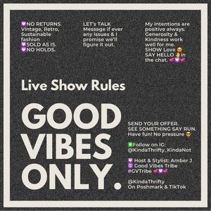 ✳️LIVE SHOW RULES ✳️🚨Please Read🚨Always a Vibe w/Amber J. & Good Vibes Tribe💟